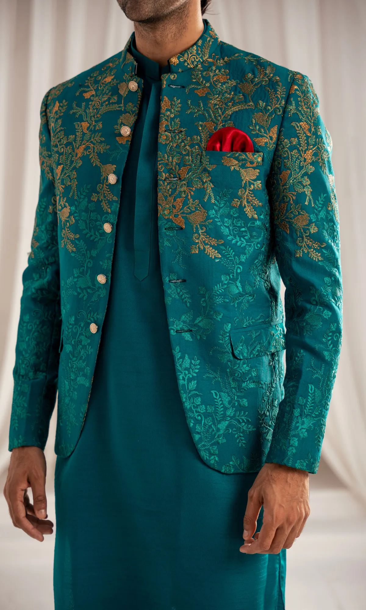 Edge Republic - ER PC 3006 Royal ELegance Emerald Green Prince Coat
