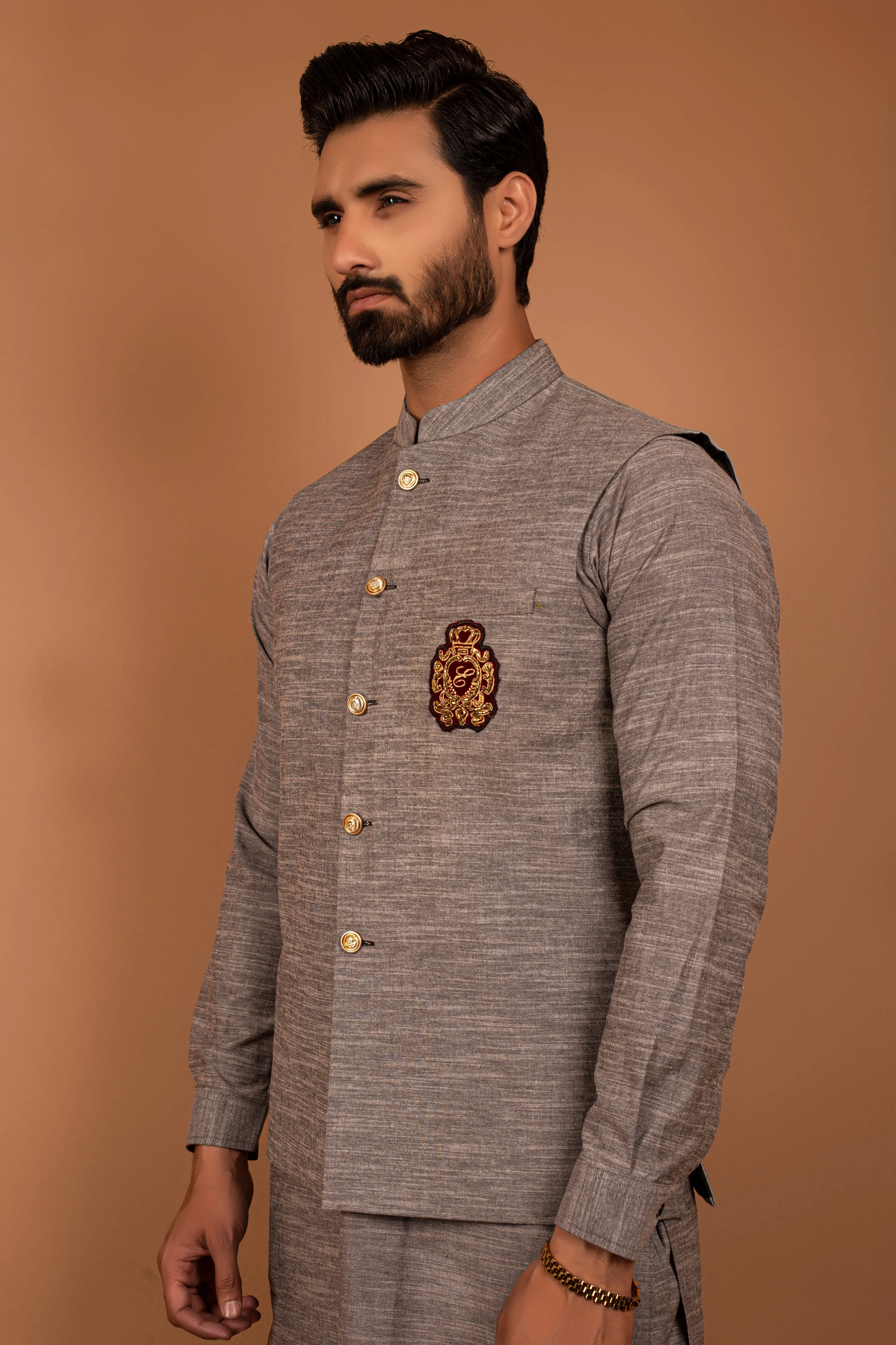 Edge Republic - ER WC 1015 Grey Logo Waist Coat