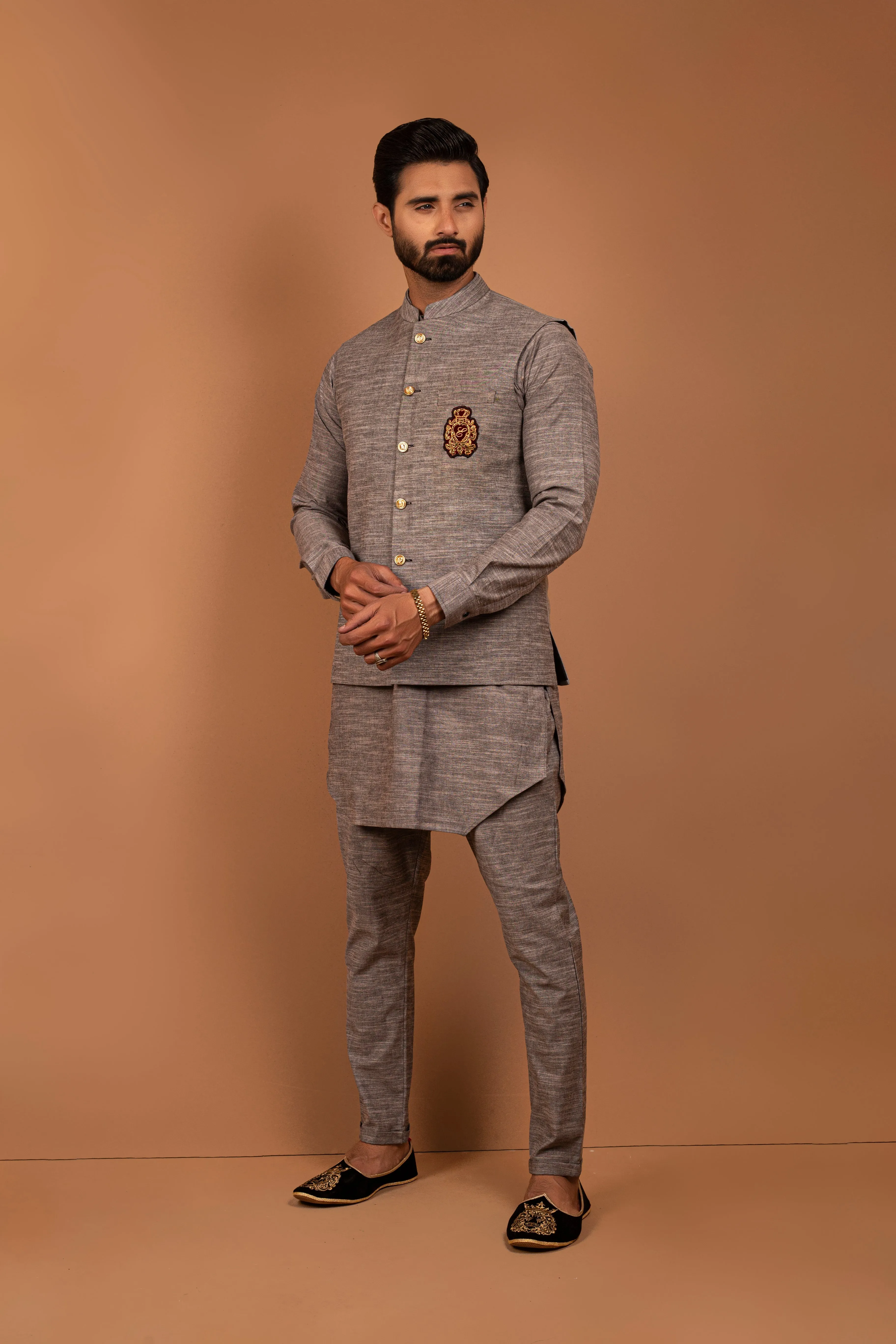 Edge Republic - ER WC 1015 Grey Logo Waist Coat