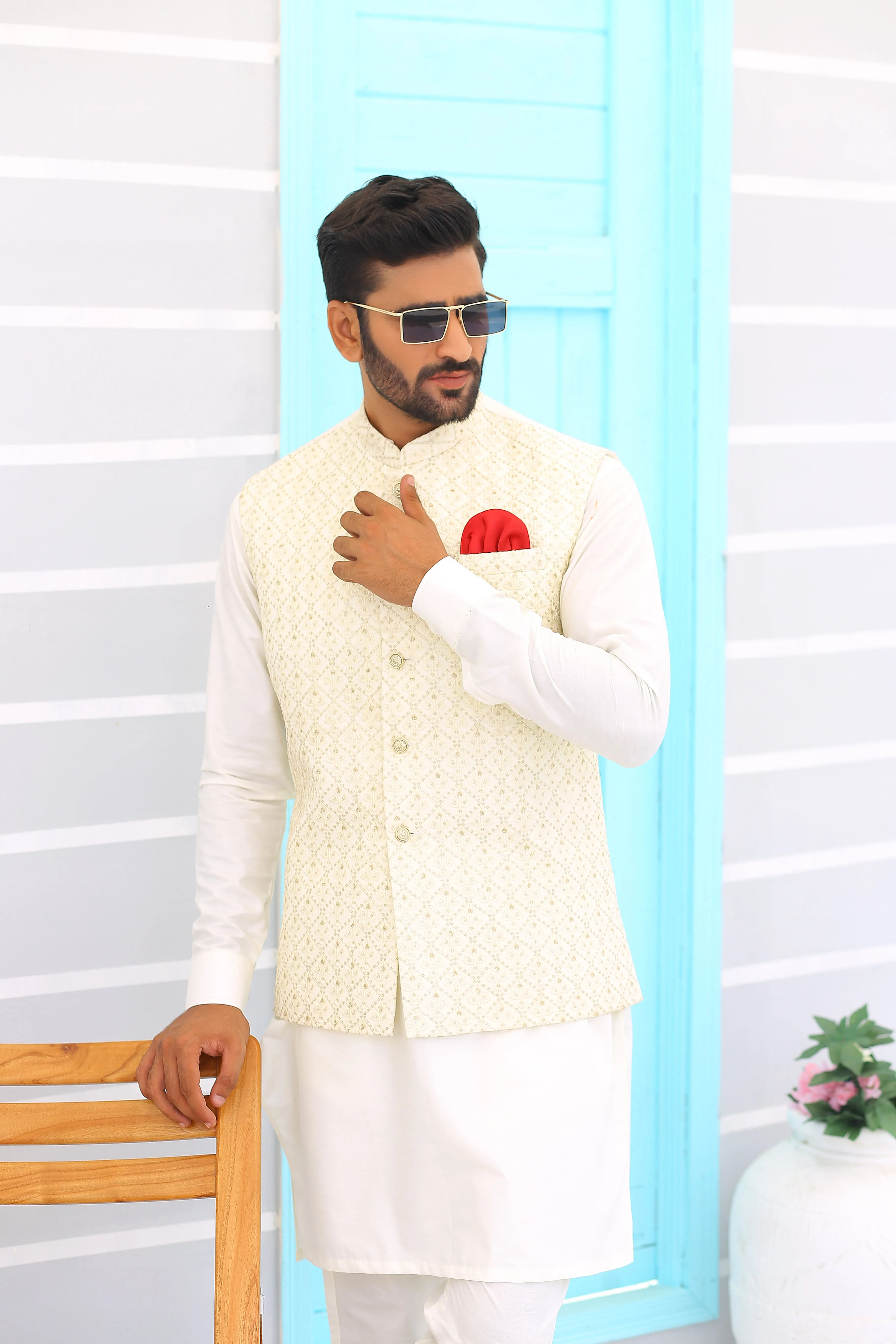 Edge Republic - ER WC 1067 Light Beige WaistCoat