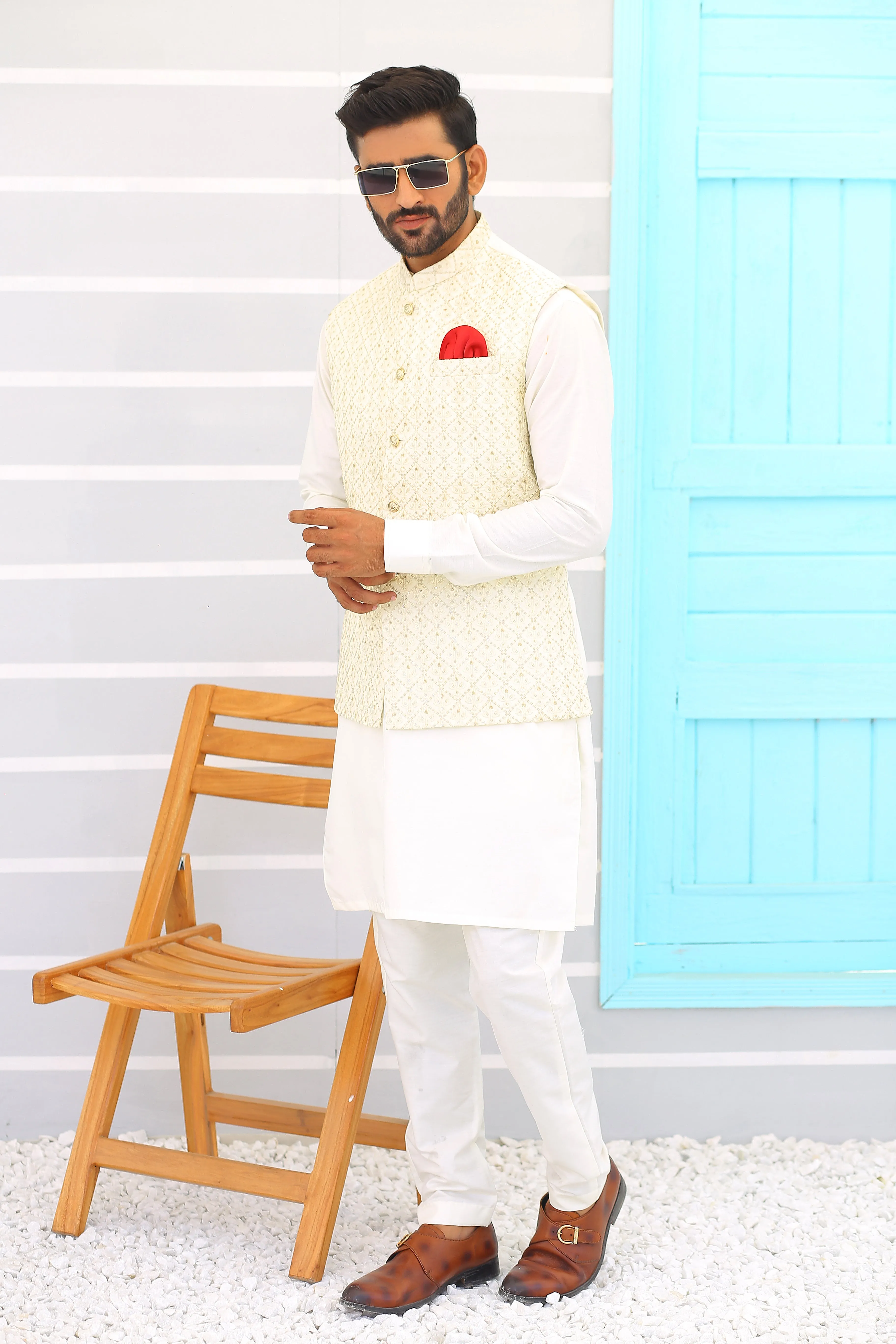 Edge Republic - ER WC 1067 Light Beige WaistCoat