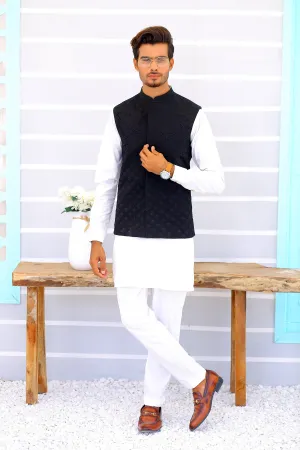 Edge Republic - ER WC 1089 Black Waistcoat Men's