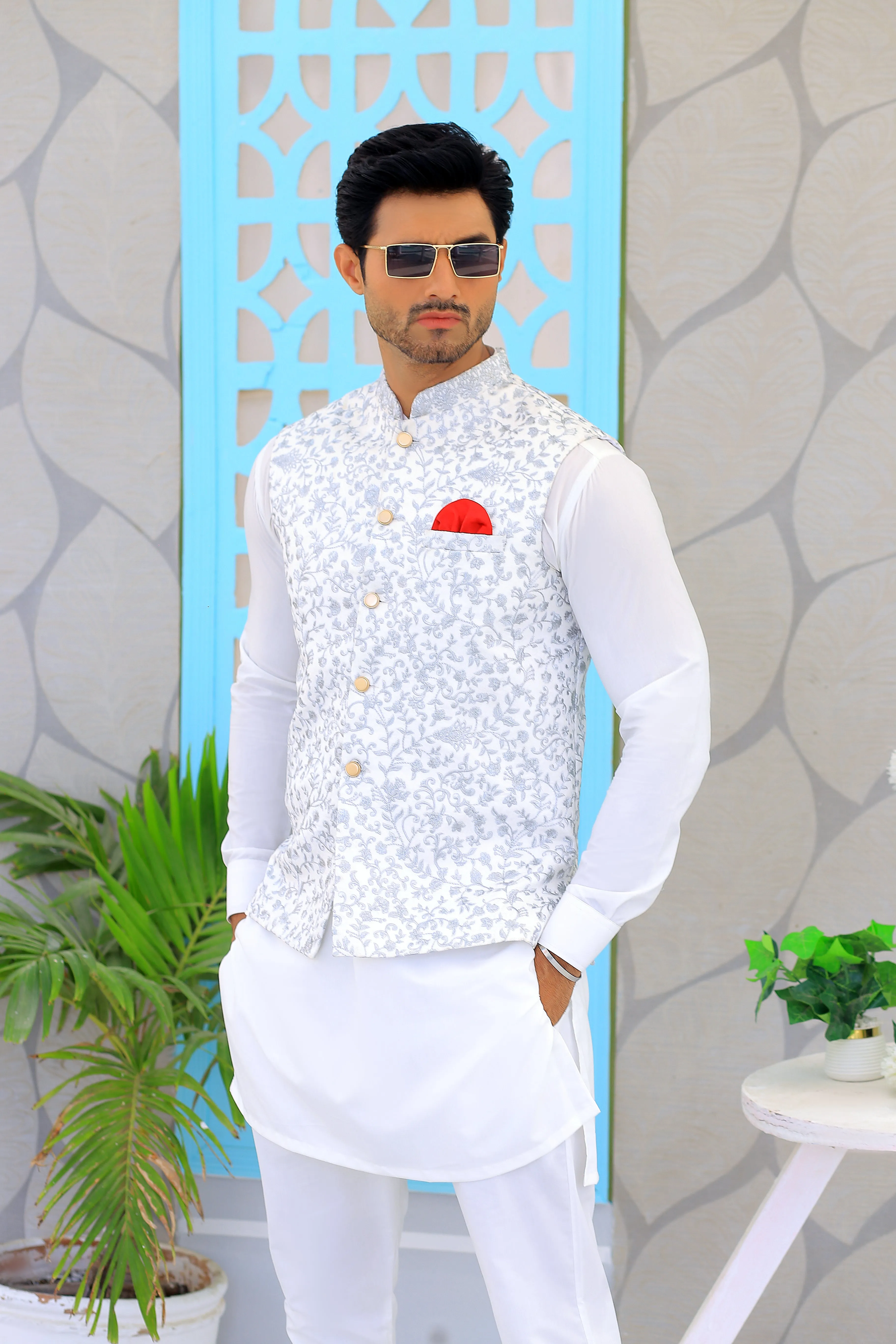 Edge Republic - ER WC 2000 Embroidered Waistcoats For Men