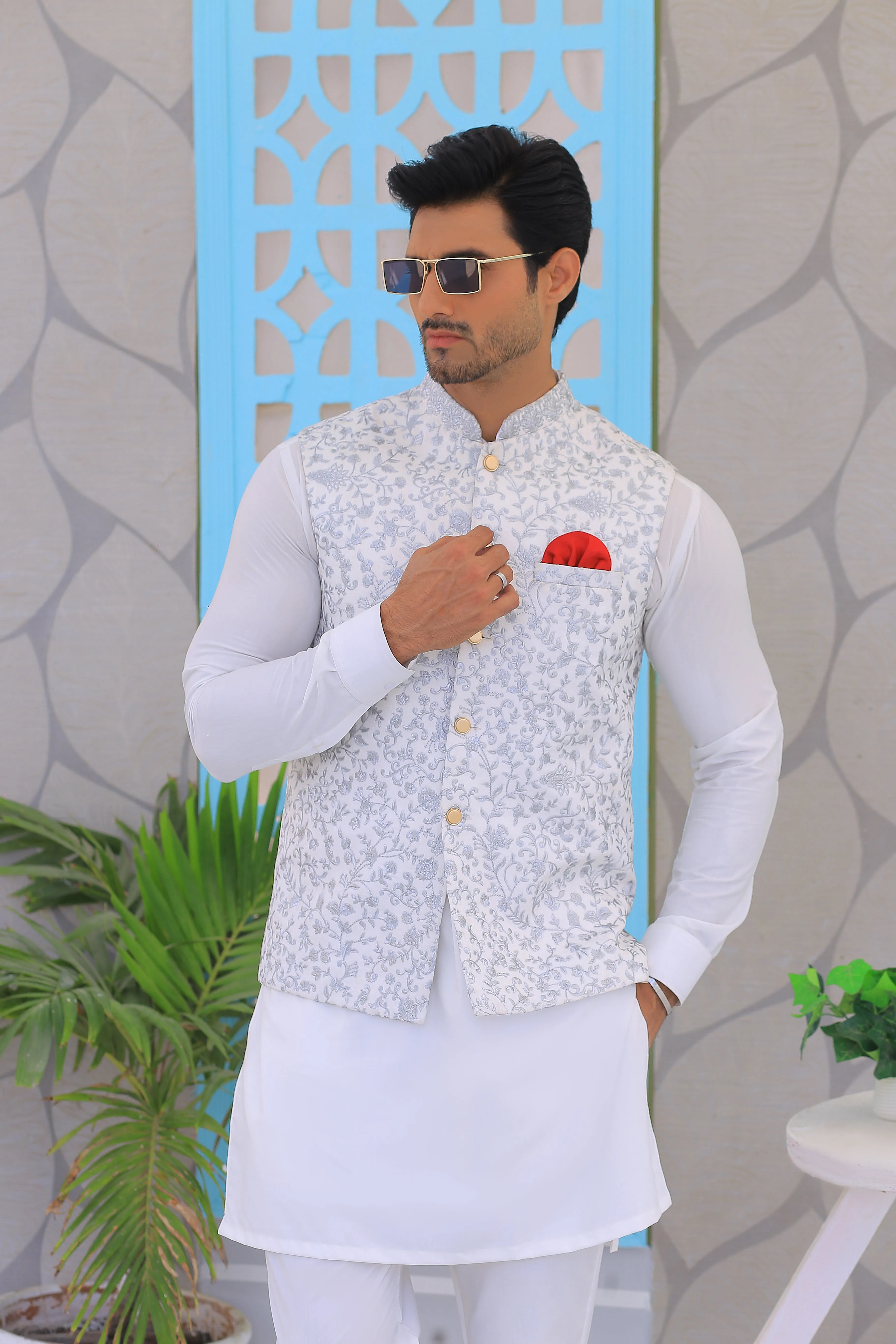 Edge Republic - ER WC 2000 Embroidered Waistcoats For Men