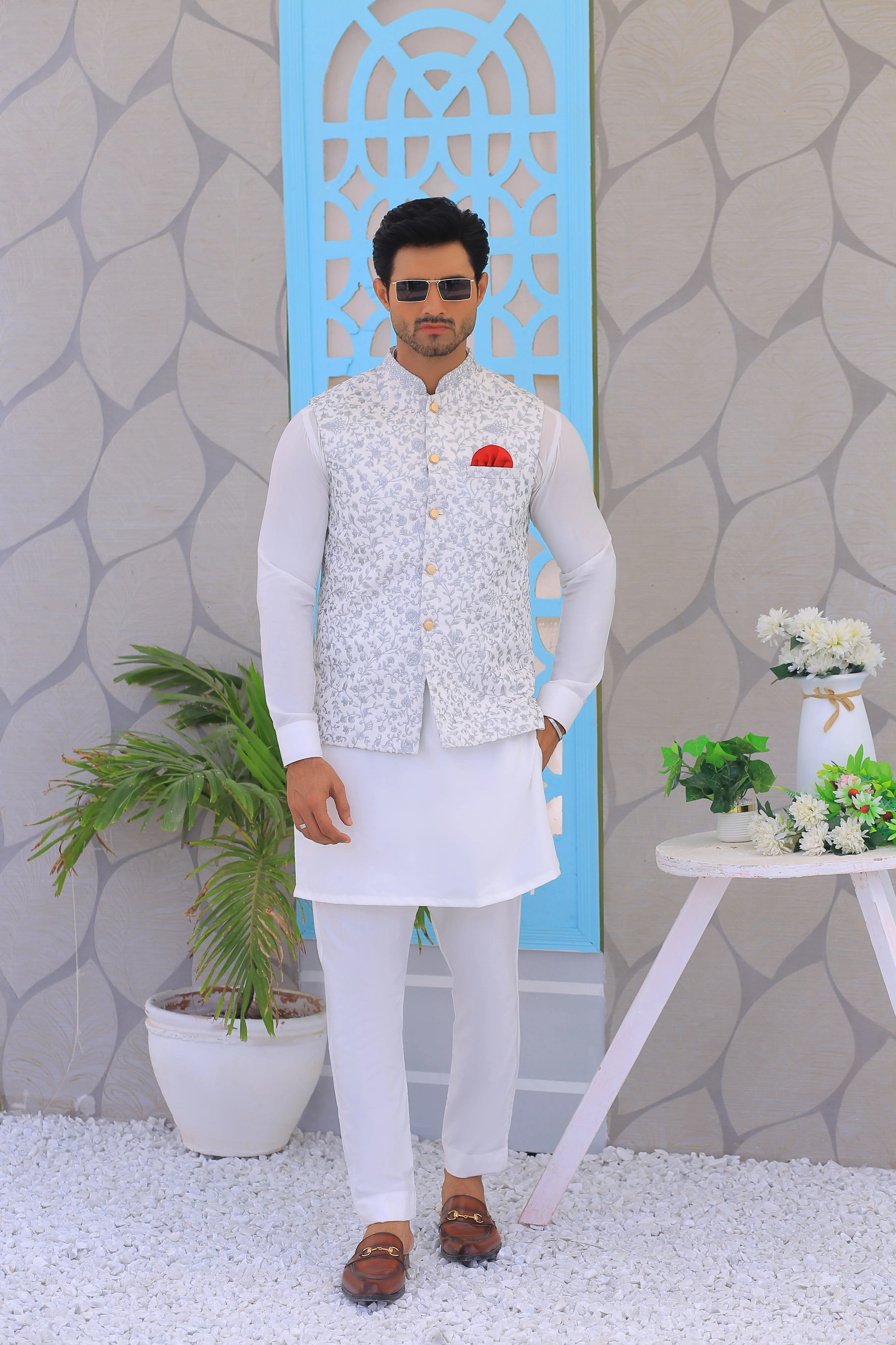 Edge Republic - ER WC 2000 Embroidered Waistcoats For Men