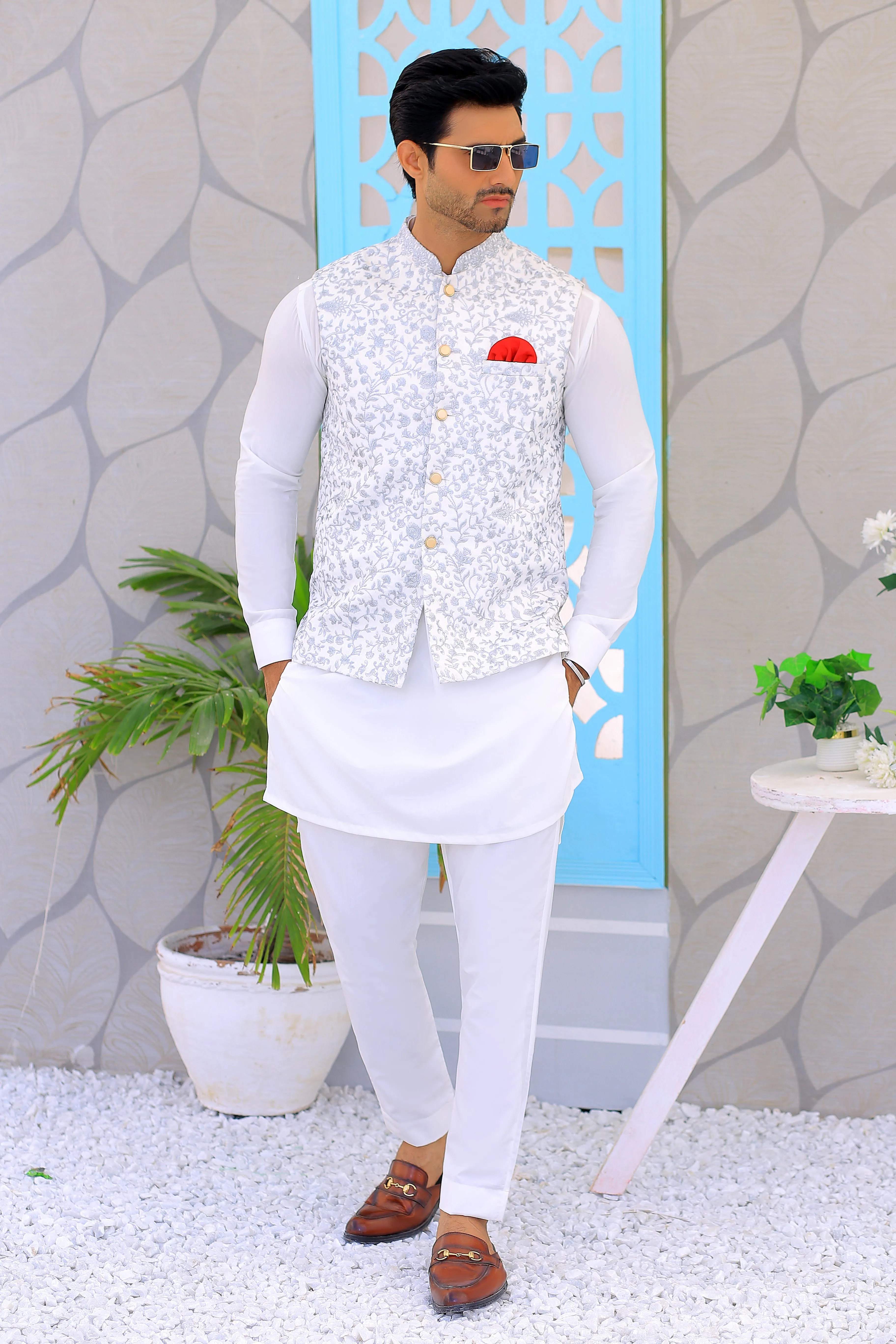 Edge Republic - ER WC 2000 Embroidered Waistcoats For Men