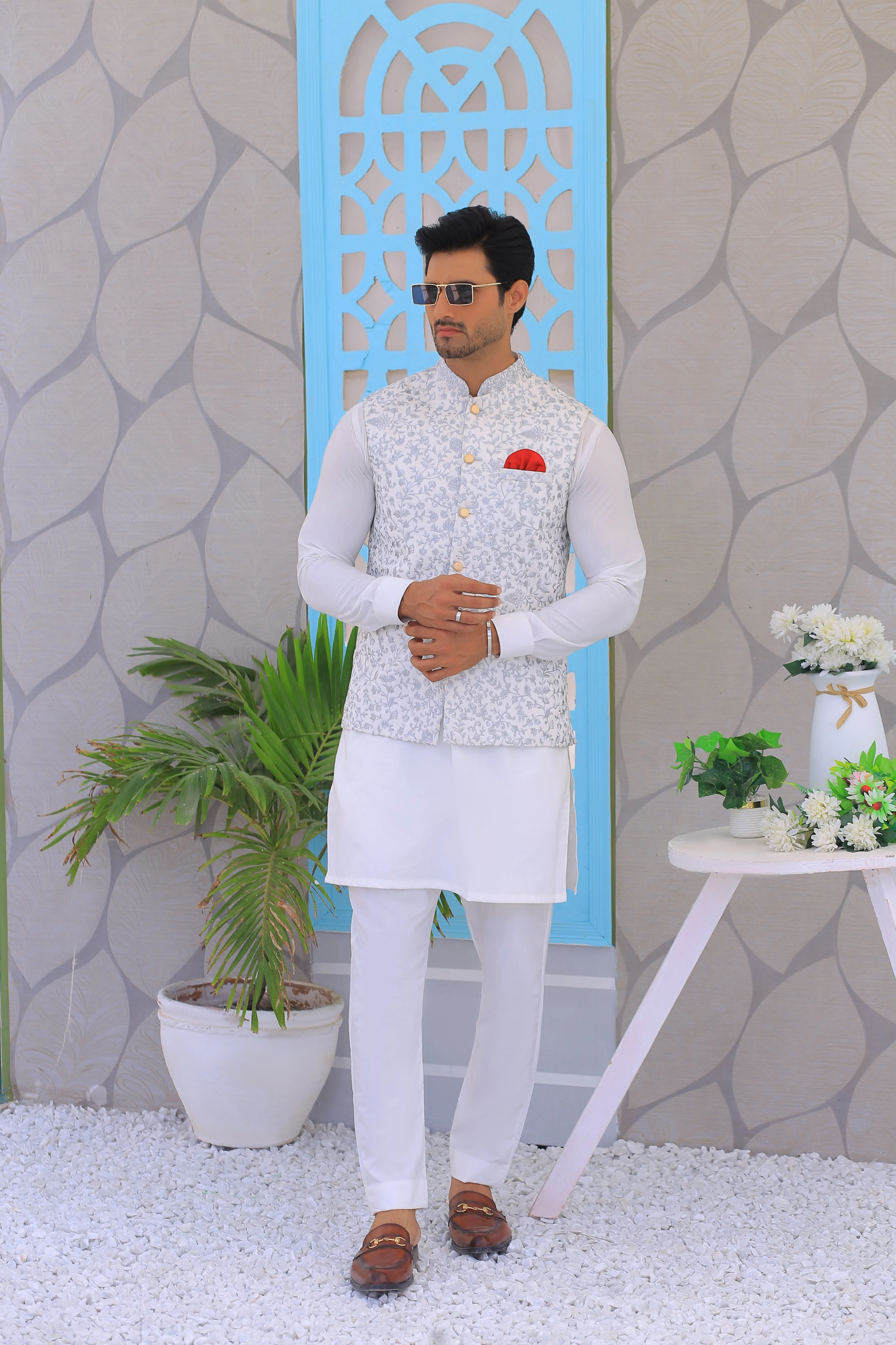 Edge Republic - ER WC 2000 Embroidered Waistcoats For Men