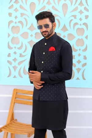 Edge Republic - ER WC 2004 Black Embroidered Waistcoat