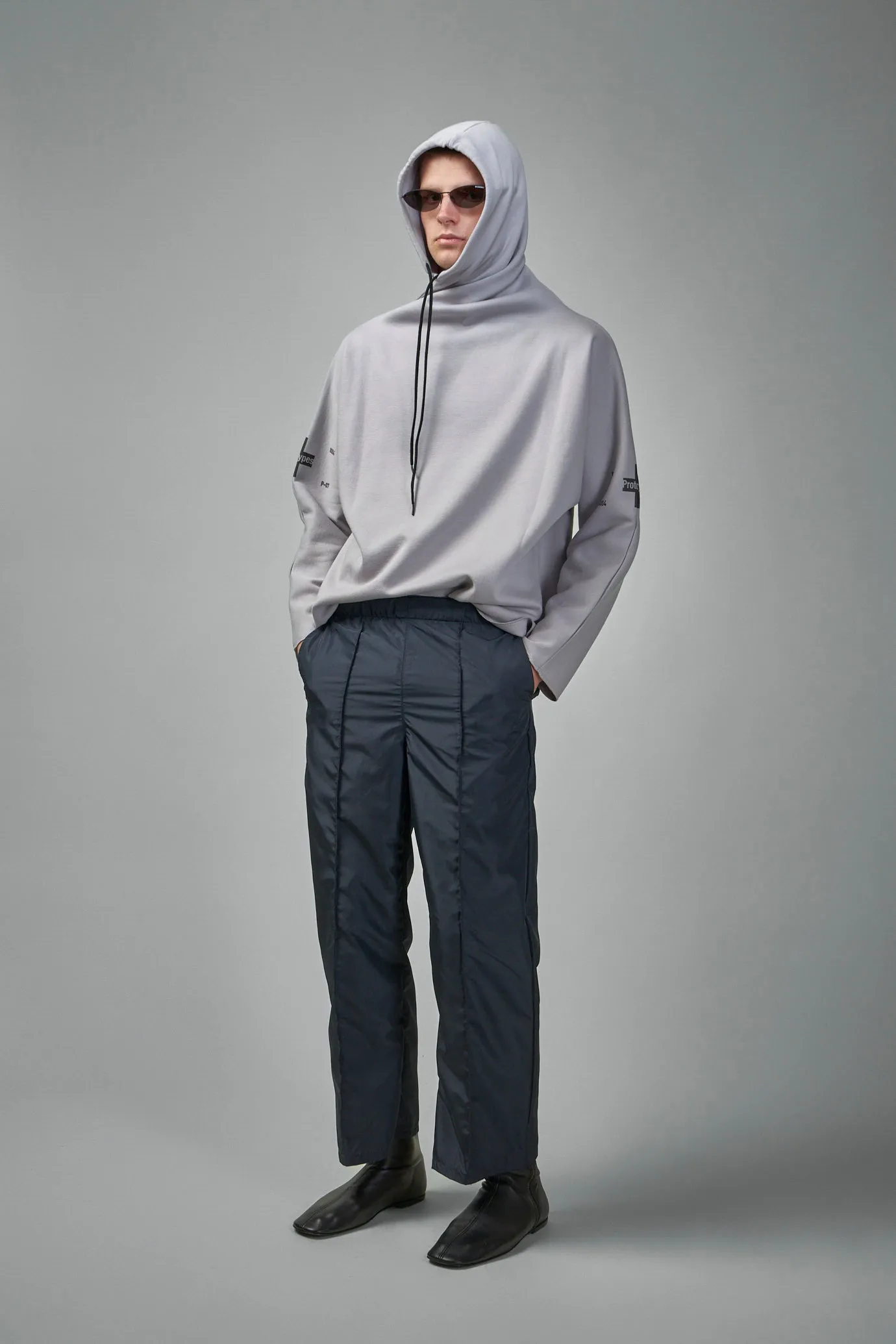 Elasticated Nylon Tailored Pants