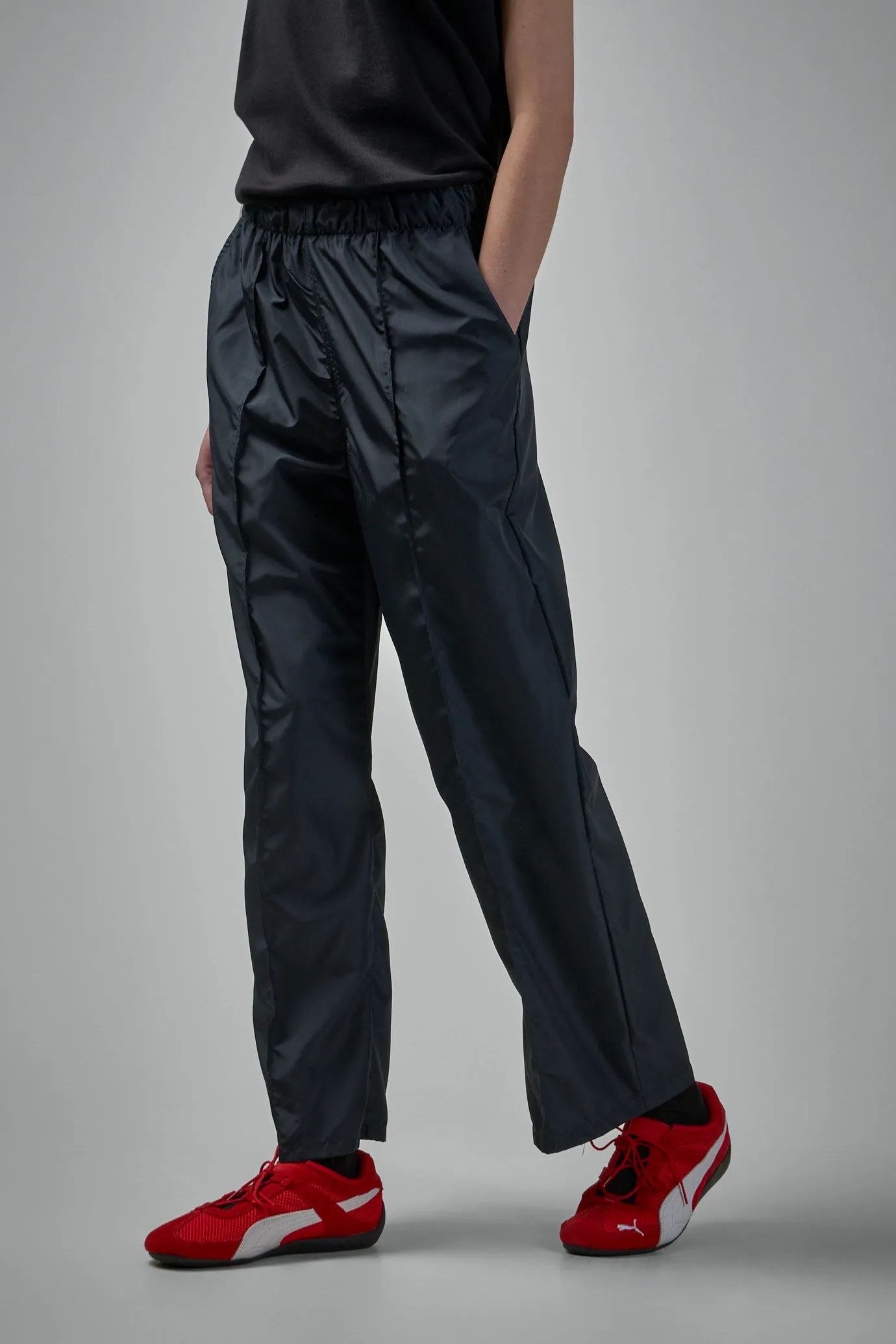 Elasticated Nylon Tailored Pants