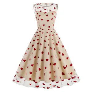 Elegant Vintage Style Sweetheart Day Dress