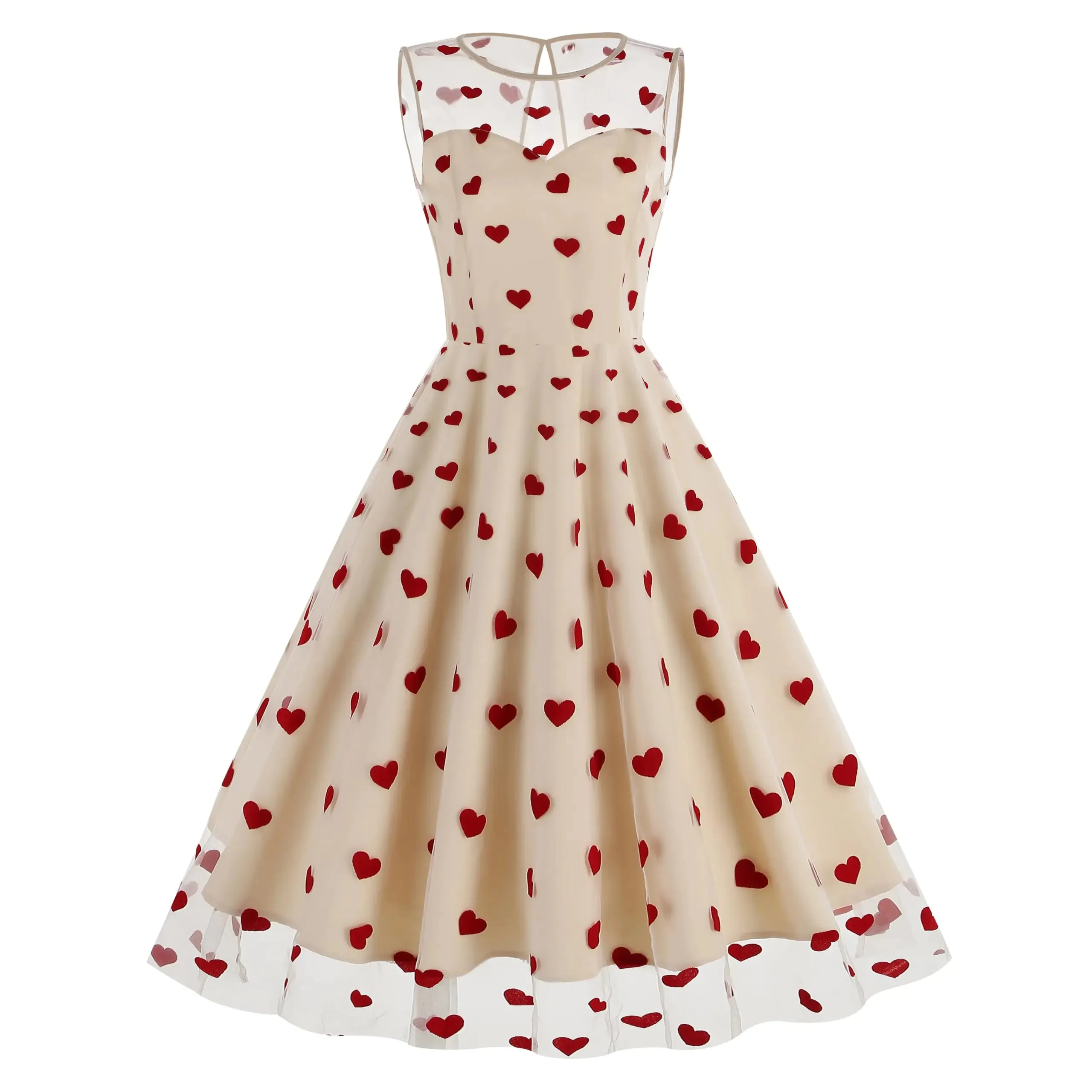 Elegant Vintage Style Sweetheart Day Dress
