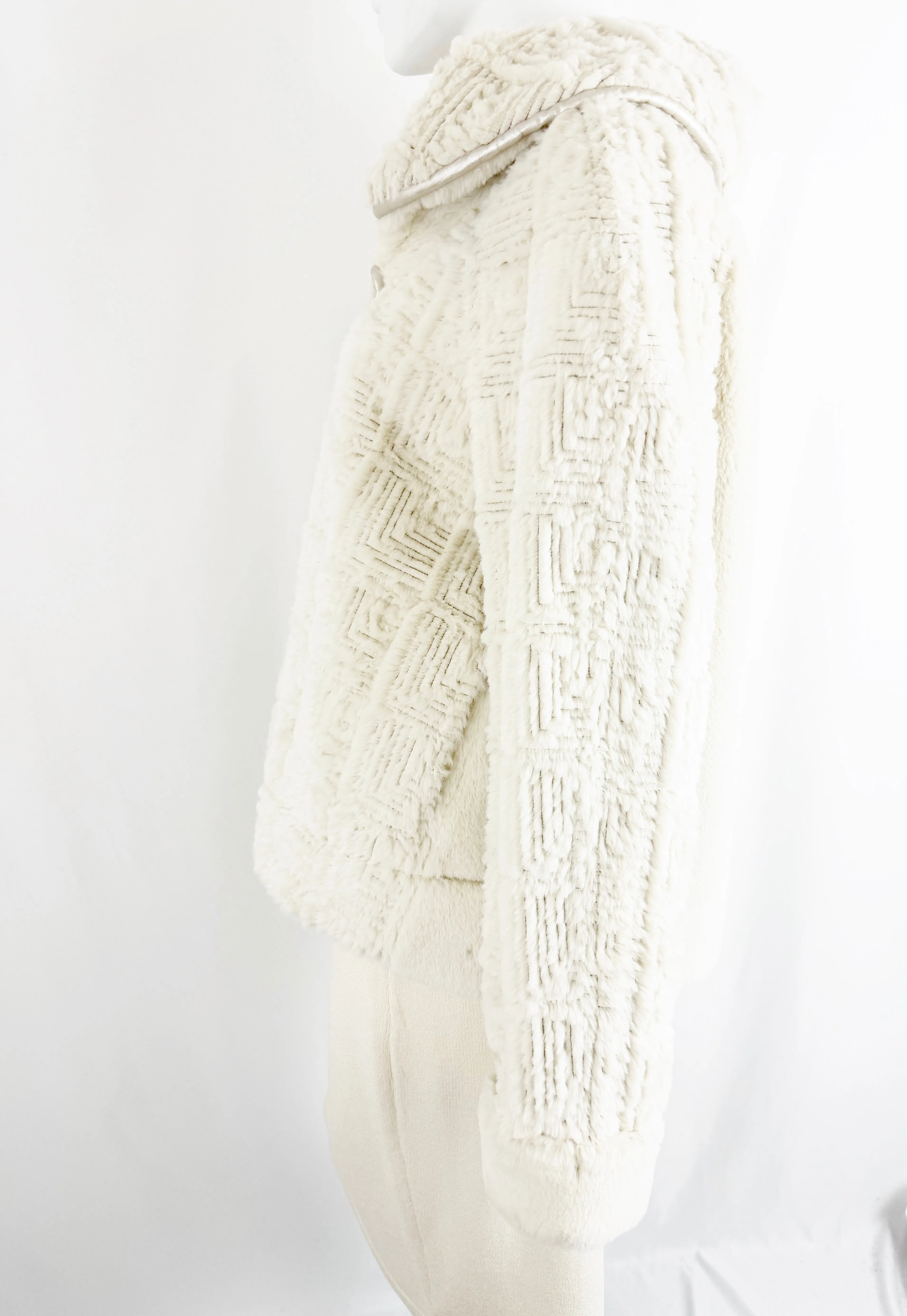 Elisa Calavetti Faux Fur Jacket Size Small