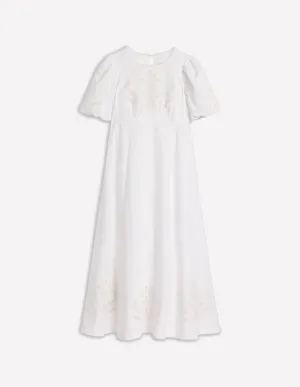 Empire Broderie Tea Dress