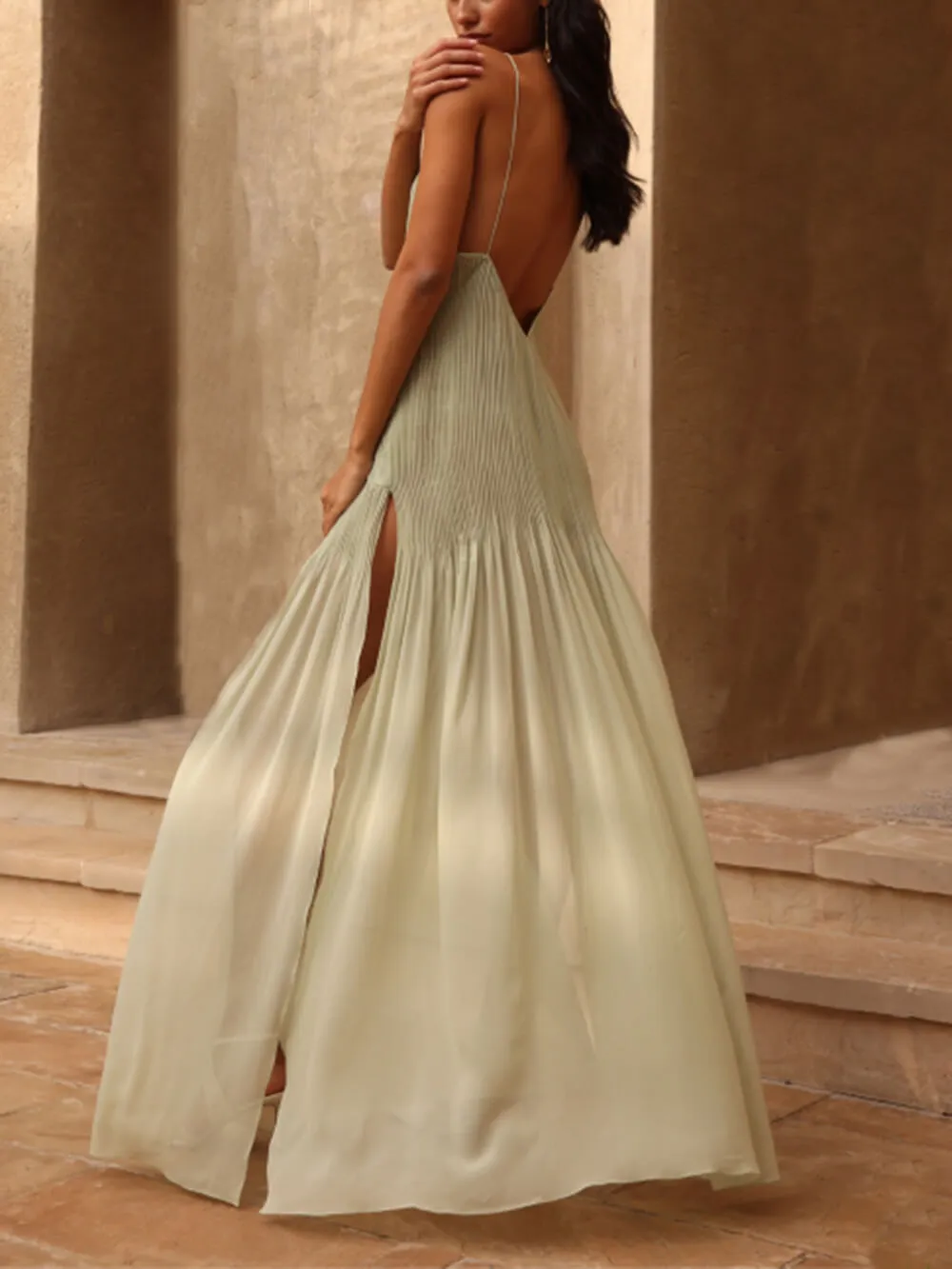 Ethereal Elegance Pleated Patchwork