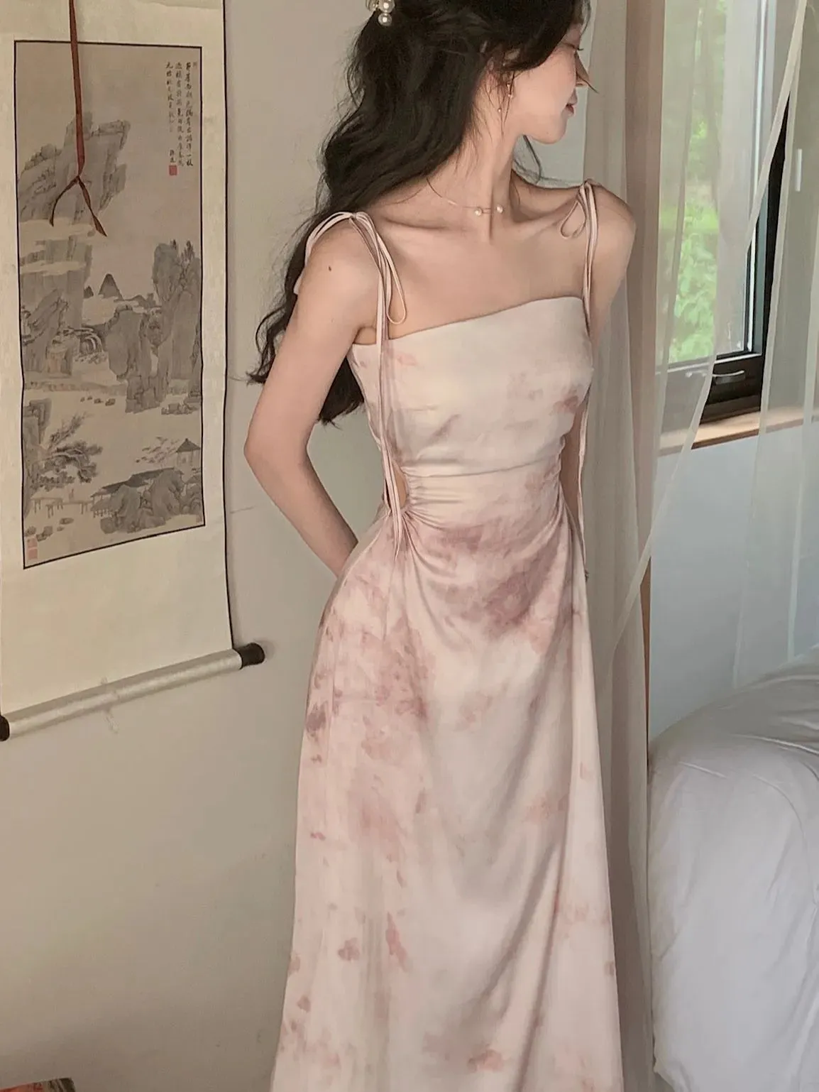Eugenia® | Mid-length satin dresses for women