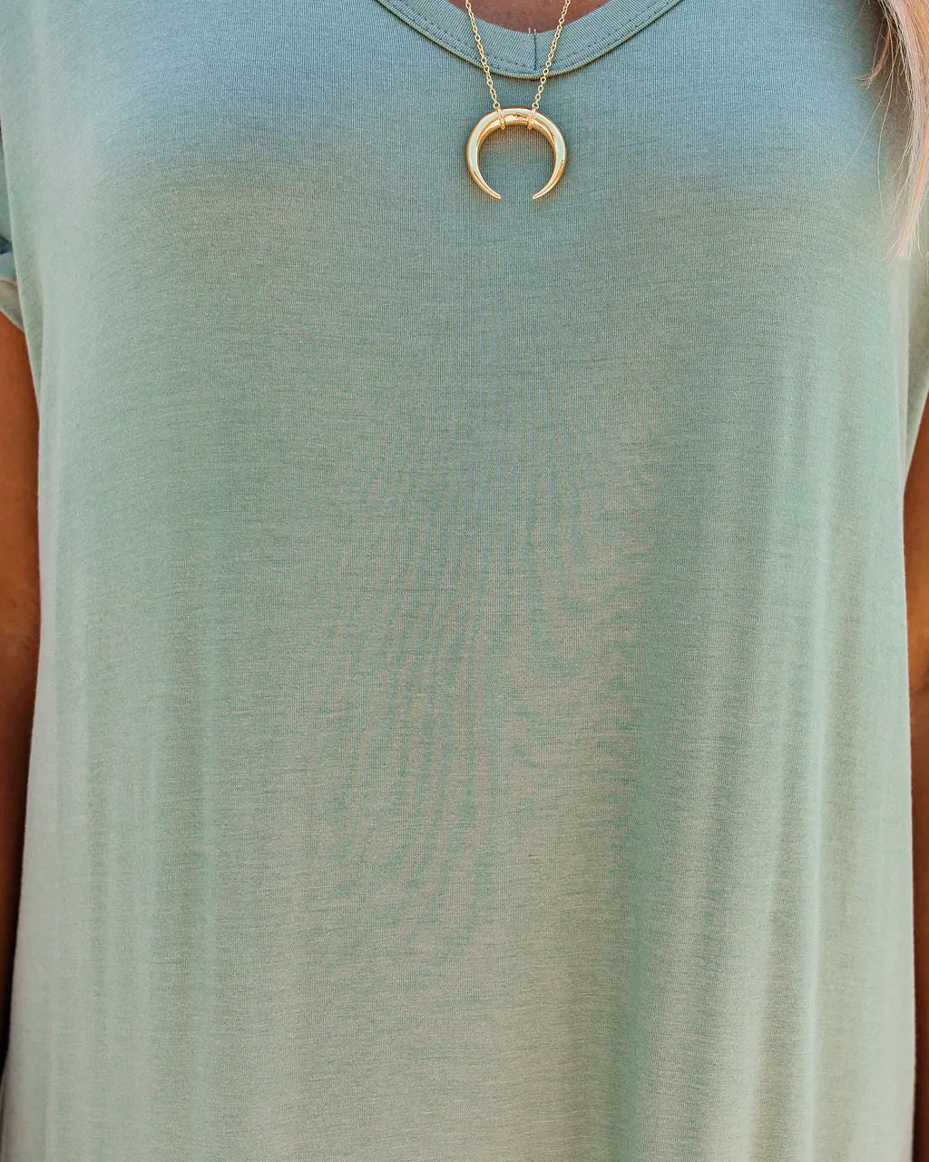 FARMERS MARKET POCKETED MODAL MAXI DRESS - DARK SAGE