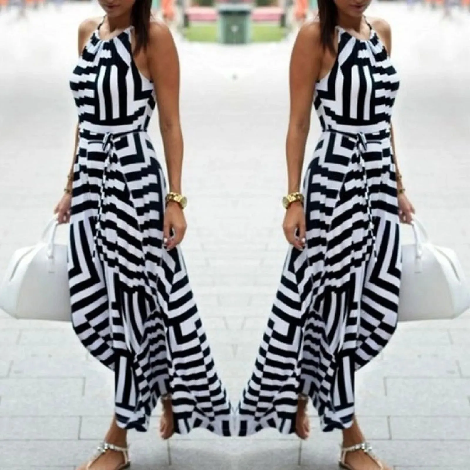 Fashion Women Summer Dress Boho Maxi Long Evening Party Dress Sundress