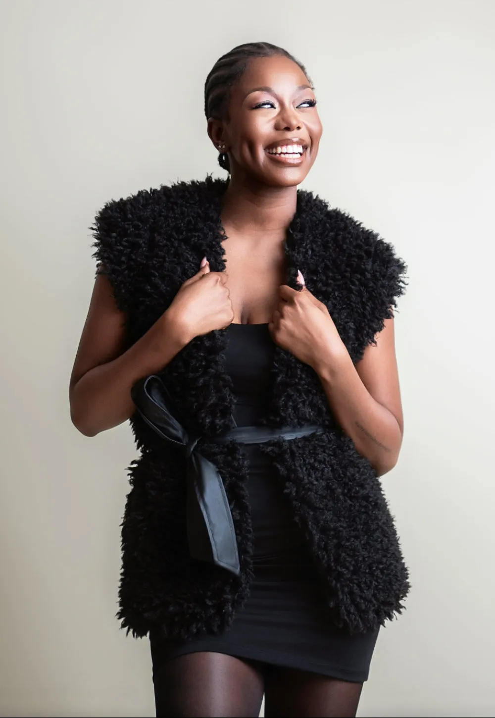 Faux fur Gilet