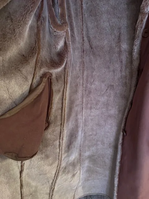 Faux Leather Trench, Size XL  #1497