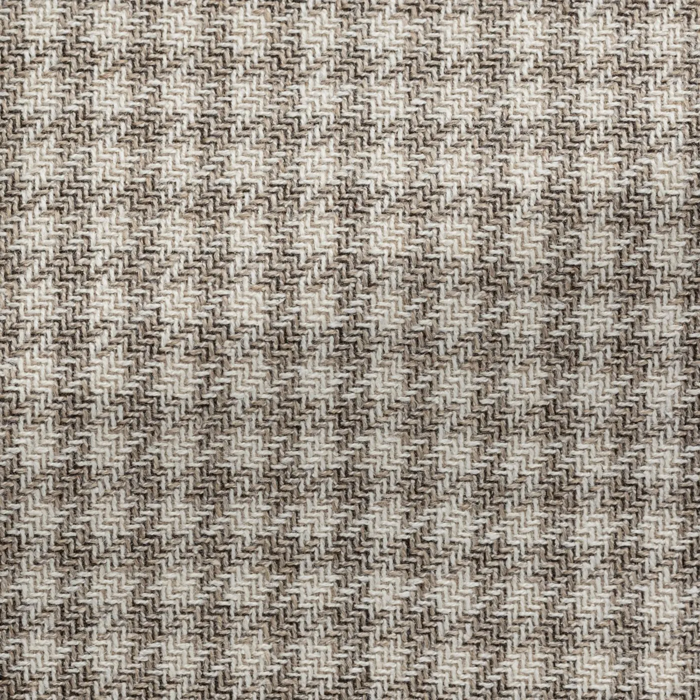 Ferla Tan & Ivory Merino Wool, Alpaca & Silk Houndstooth