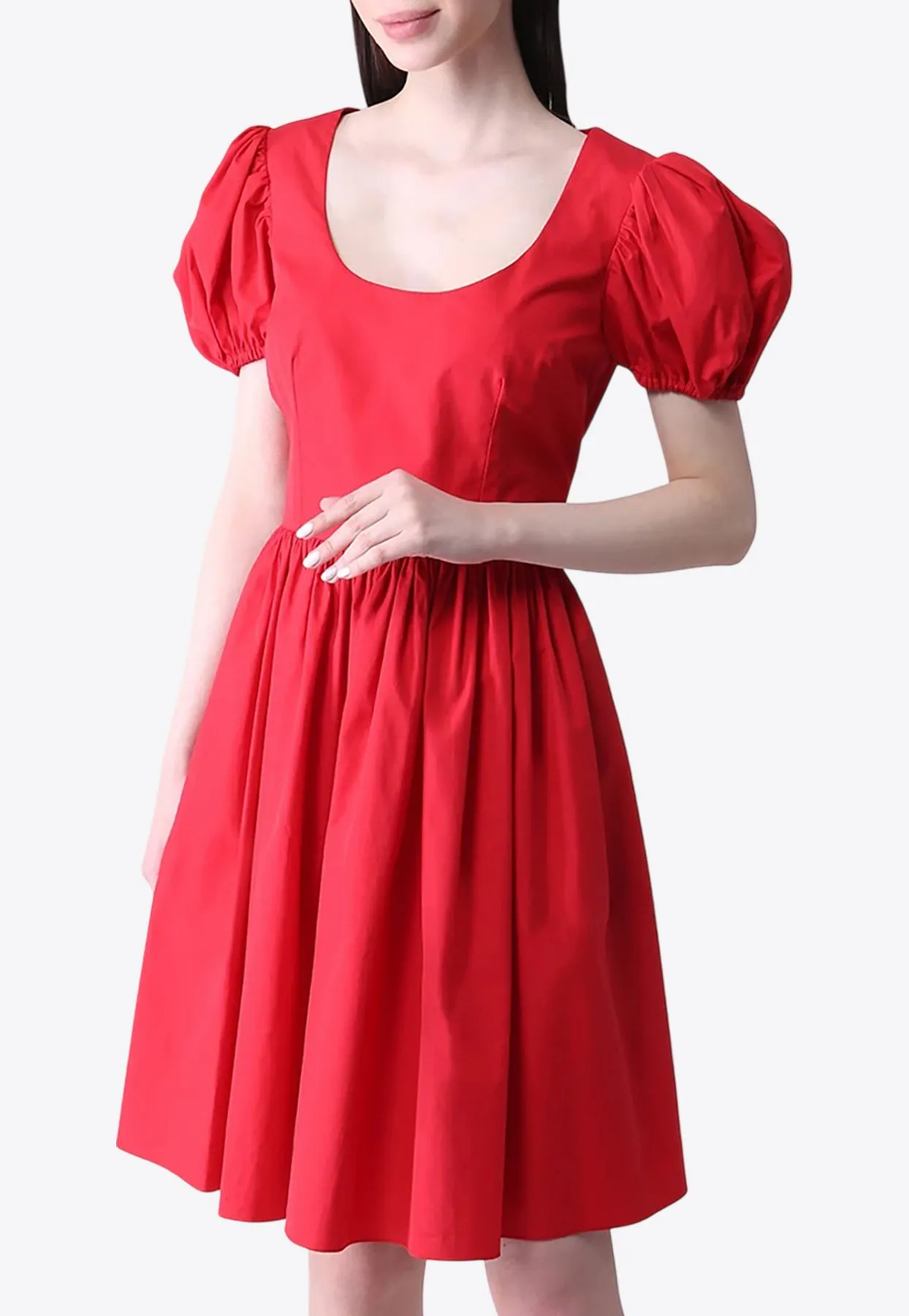 Flared Knee-Length Dress