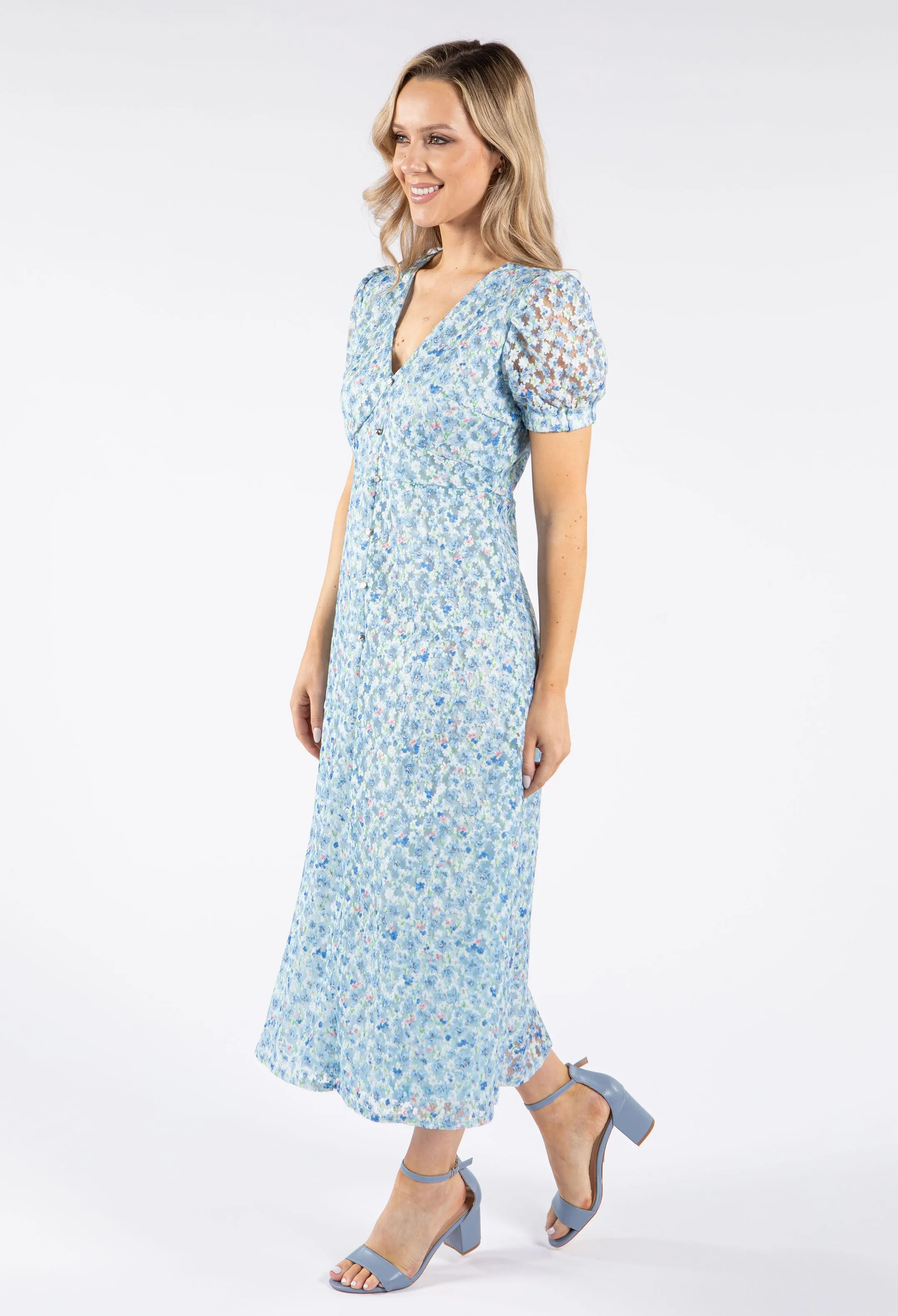 Floral Midi Tea Dress