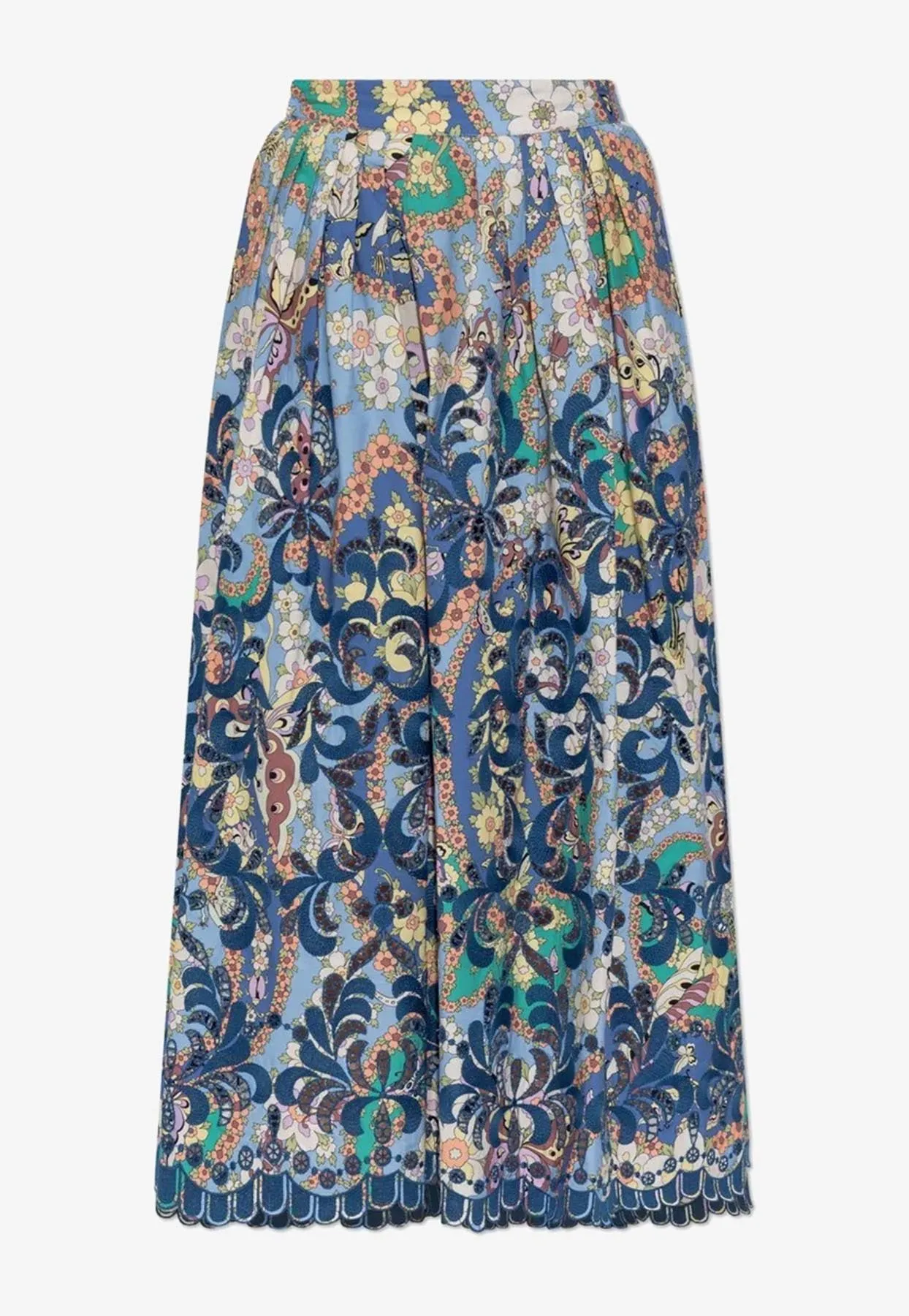 Floral Print Midi Skirt