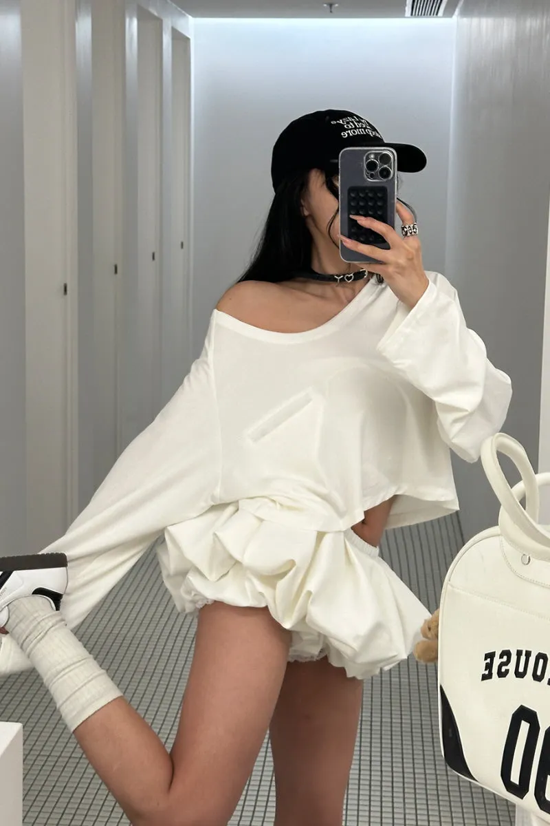 Fluffy Bloom Puffed Skort