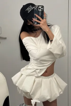Fluffy Bloom Puffed Skort