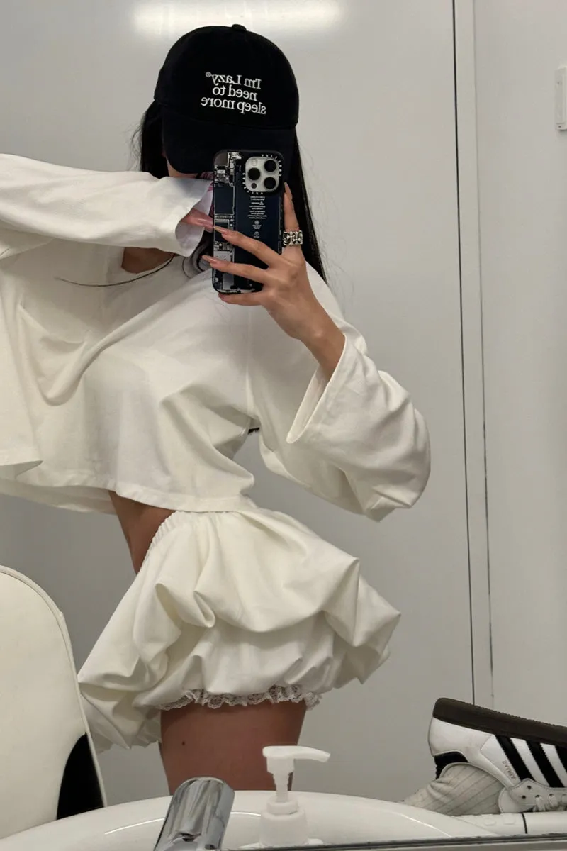 Fluffy Bloom Puffed Skort