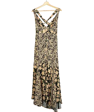 Free People Black Dewberry Maxi Dress UK L