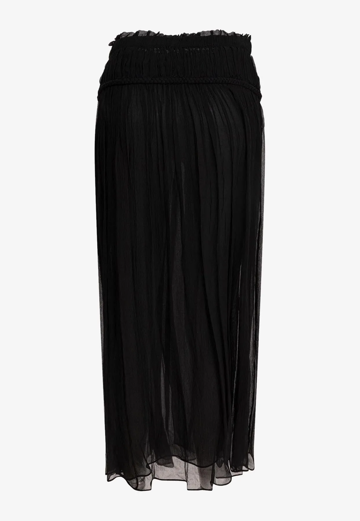 Fringed Midi Skirt