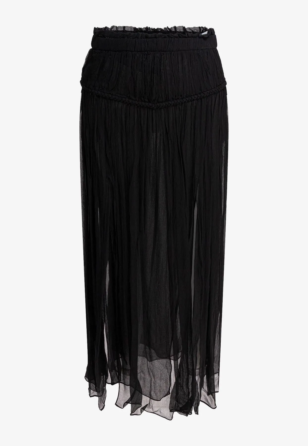 Fringed Midi Skirt