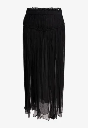Fringed Midi Skirt