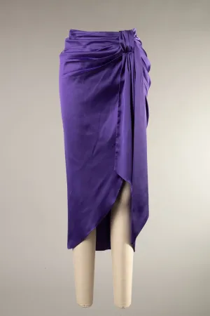 FSK23153STK-Satin drape asymmetric skirt  6PK UNIT $9