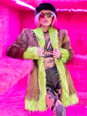 GET OUT OF MY SWAMP FAUX FUR JACKET - MID LENGTH ✰ MADE 4 U ✰