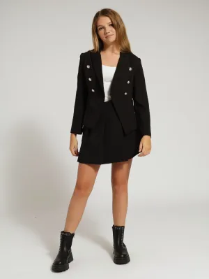 Girls Pleated Skirt - Black