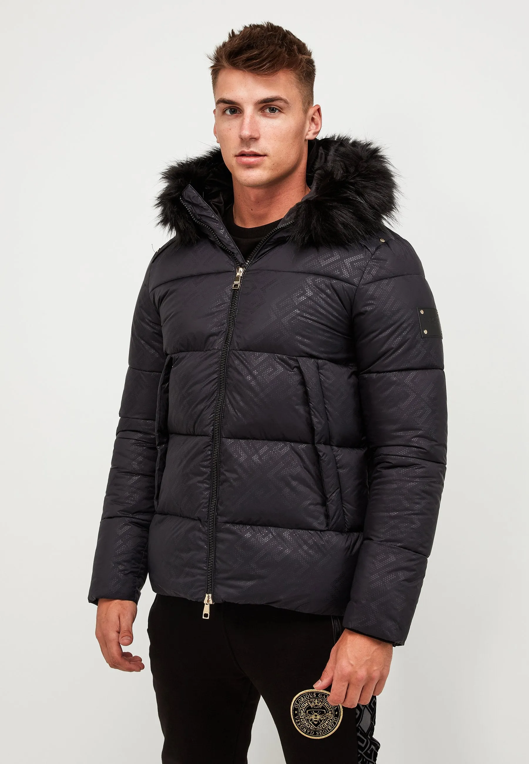 Glorious Gangsta Aziri Puffer Jacket Black
