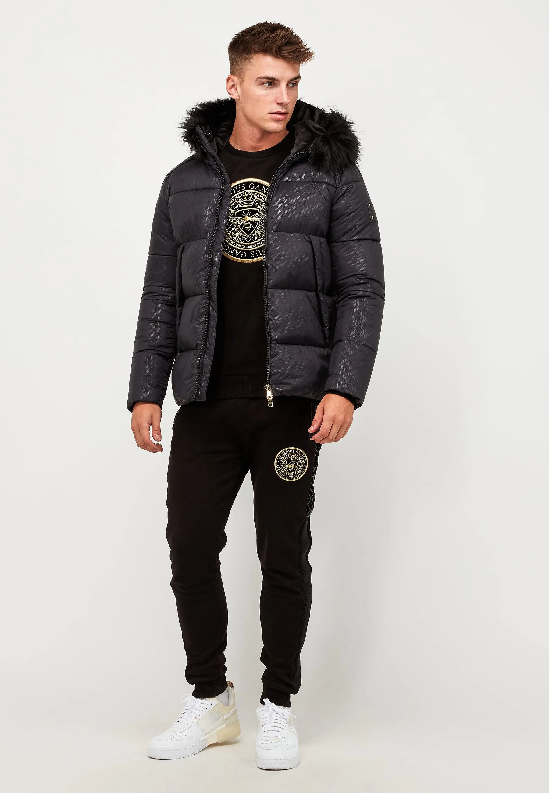 Glorious Gangsta Aziri Puffer Jacket Black