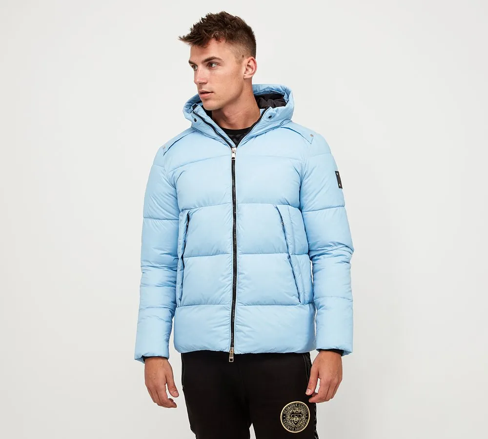 Glorious Gangsta Aziri Short Puffer Jacket Sky Blue