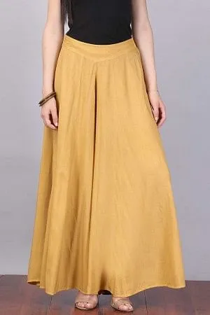 Gold Pleated Palazzo