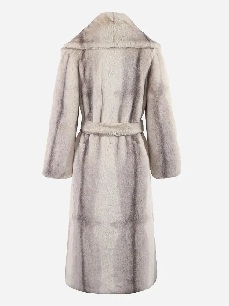 Gradient Faux Fur Coat