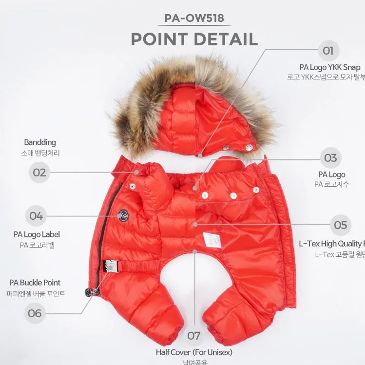 grey love down padded snowsuit - 1 small left