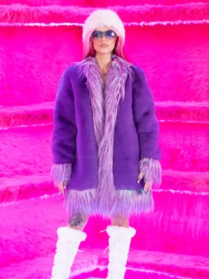 GRIM-ASS FAUX FUR JACKET - MID LENGTH ✰ MADE 4 U ✰