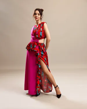 Half Splashed Paint Dress