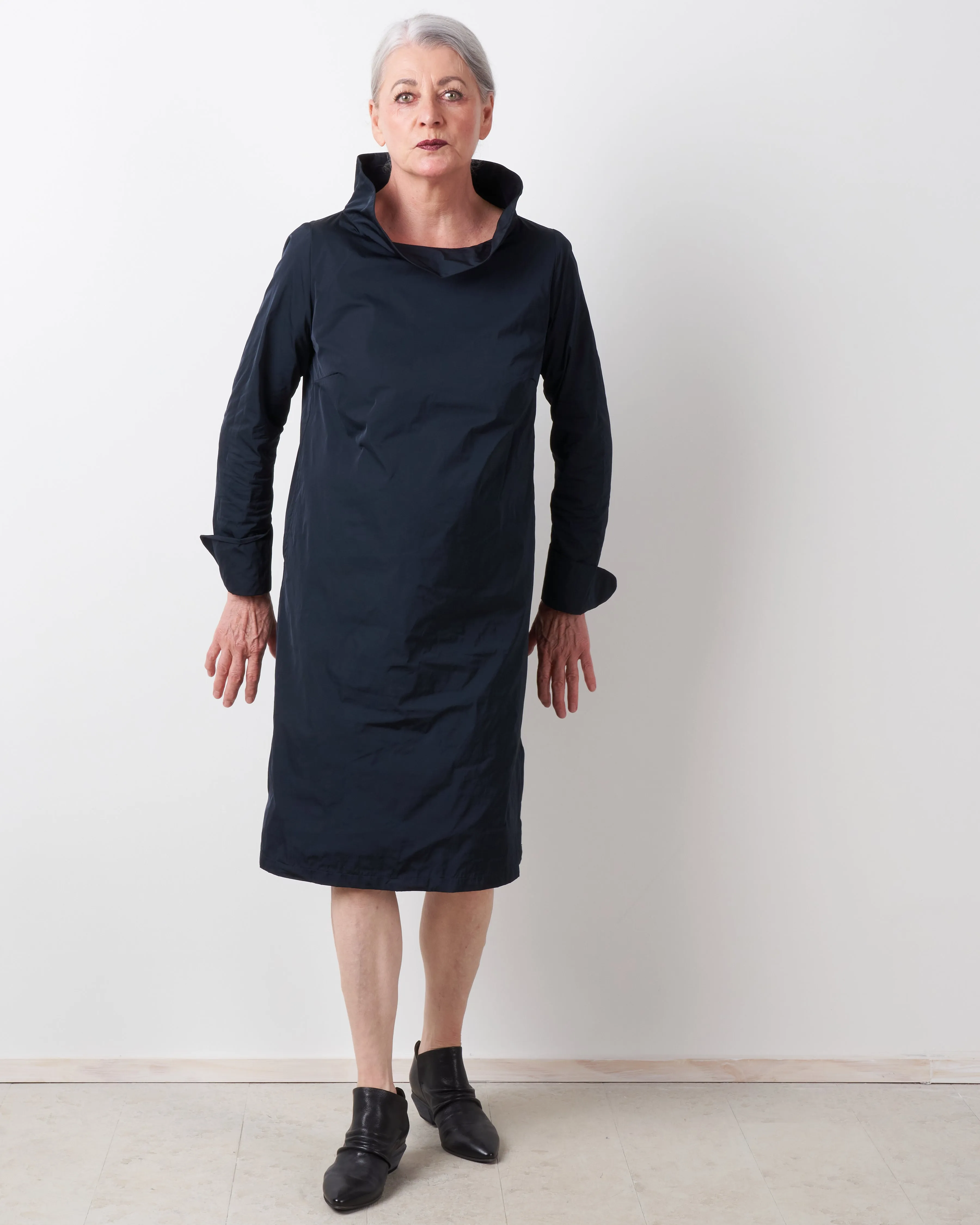 high-neck dress - night