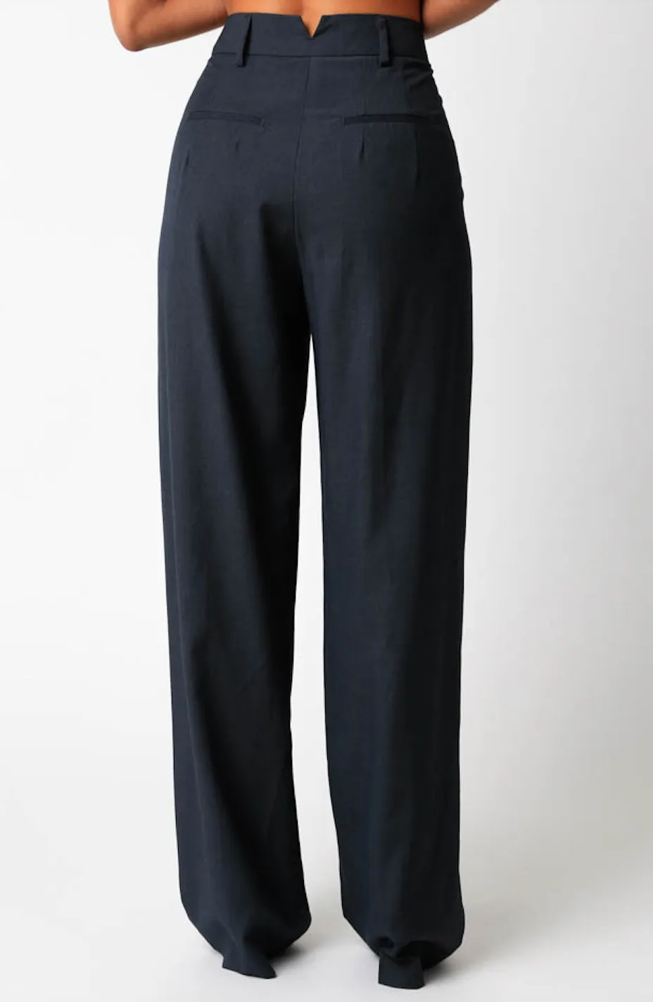 High Waisted Pleated Trousers