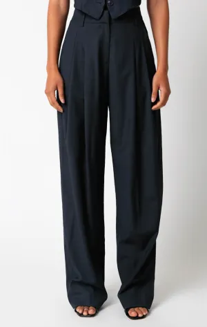 High Waisted Pleated Trousers