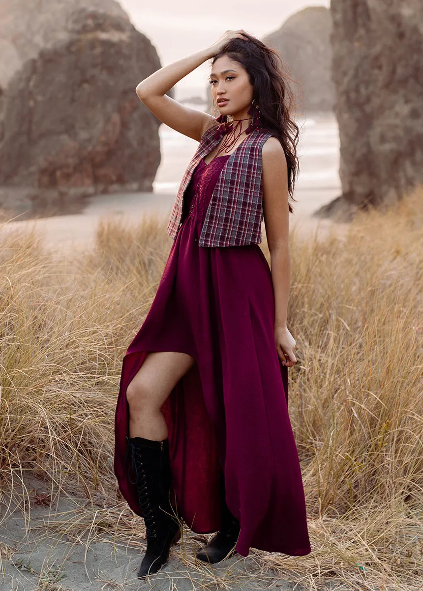 Holland Dress in Plum